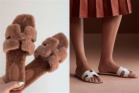 teddy slippers hermes|Hermes ladies sandals.